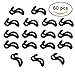 Ogrmar 60PCS Hanger Connector Cascading Curve Hook Give You The Extra Closet Space (Black)