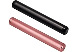 CANUMER 2Pcs Metal Tube Container - Waterproof Storage Tube Holder, Portable Holder Case Tube Joint, Lightweight Storage Box for Travel, Fit in Pocket Purse
