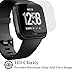 Cheboom [ 4-Pack ] for Fitbit Versa Screen Protector,9H Hardness HD Clarity,Bubbles Free,2.5D Rounded Edge Waterproof Tempered Glass Screen Protector for Fitbit Versa