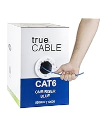 4 pares de cables de cobre macizo sin blindaje UTP, 550 MHz, ETL, sin blindaje, UTP, cable Ethernet a granel, trueCABLE