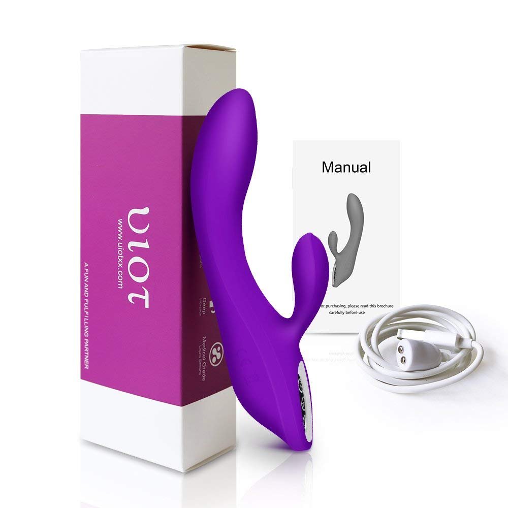 G Spot Rabbit Dildo Vibrator Vagina Dual Motor Clitoris Stimulator Rechargeable Waterproof Silicone Massager Adult Sex Toys for Women Couples Set