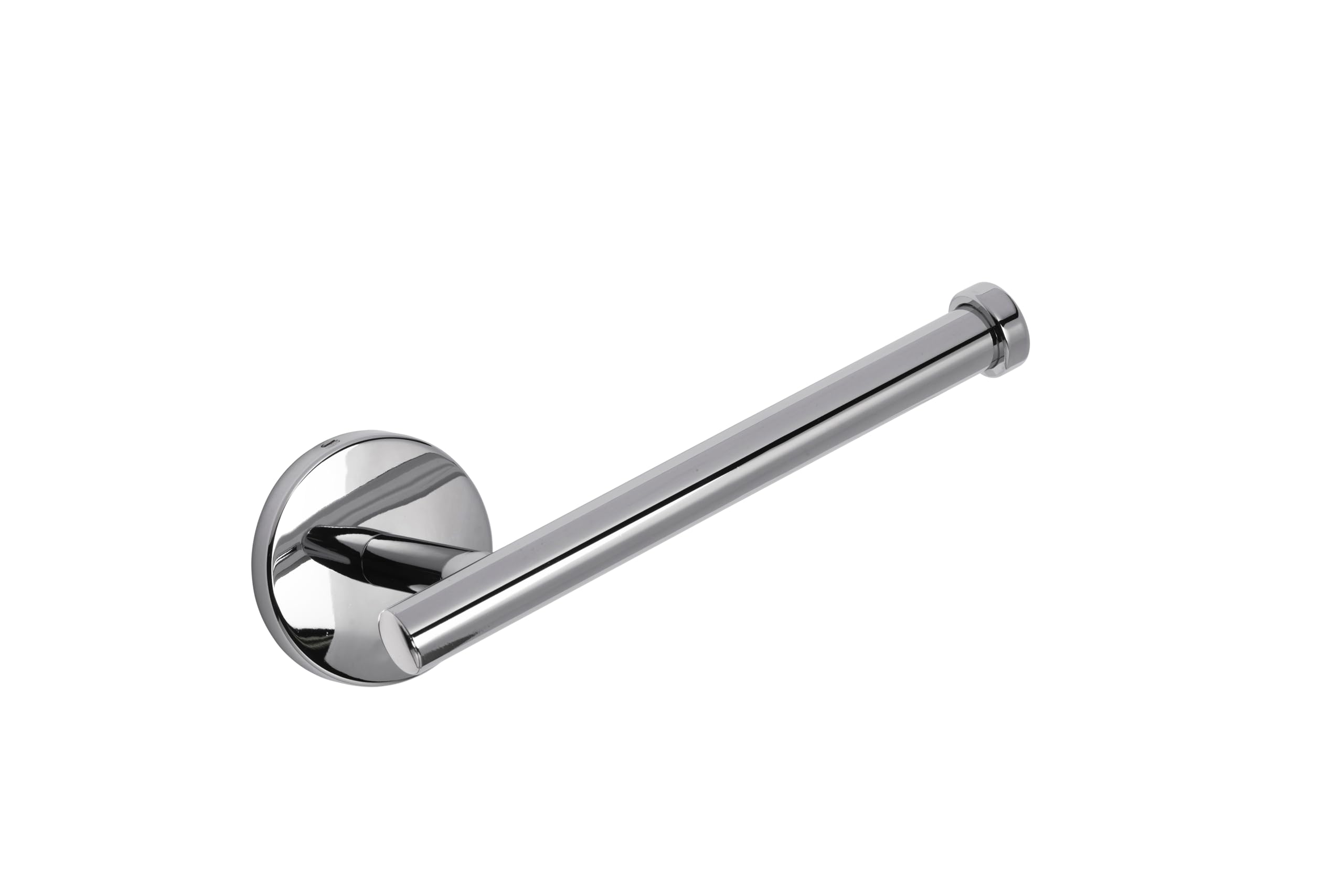 Croydex Hampstead Toilet Roll Holder - Durable Zinc Alloy Construction, Chrome Finish, Bathroom Storage Essential, Concealed Fixings, Modern Design, All Fixings Included