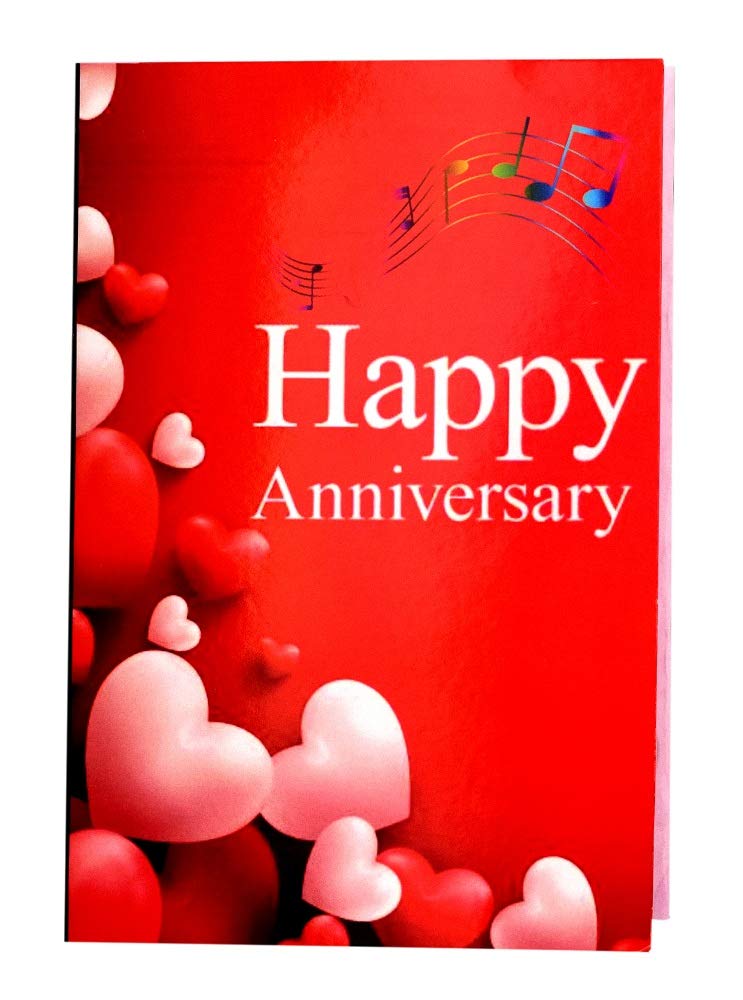 Time Trading Corporation Happy Anniversary Musical Singing Greeting Card For Wife Husband Girlfriend Boyfriend Friend Sister Brother Parents Relatives Style 1 Amazon In Home Kitchen