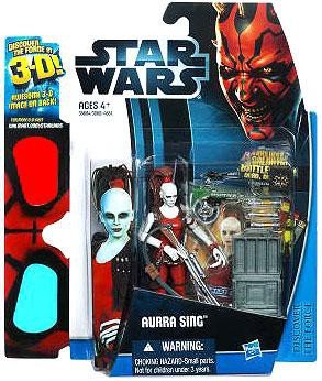 Star Wars, 2012 Discover the Force, Aurra Sing Action Figure #1/12, 3.75 Inches