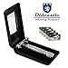 Oldcastle Double Edge Butterfly Safety Razor with Twist-to-Open Mechanism - 5 Stainless Steel Blades - Travel Case with Mirror