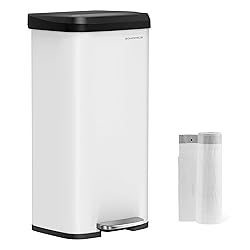 SONGMICS Kitchen Trash Can, 18-Gallon Stainless