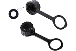 KP KOOL PRODUCTS 2 New Gas Can Vent Caps - Rear Vent Screw Caps for Replacement Gas Can - Vent Cap Fits Most Gott Rubbermaid Essence Briggs & Stratton and Some Kolpin Rotopax Fuel Diesel Kerosene Jugs