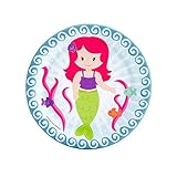 Mermaid Party Supplies - Dessert Plates (8)