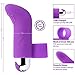 Sex Vibrator Finger Massager - Powerful Therapeutic Bullet Vibrator (USB Charged) with 10 Vibrational Settings for Women - Waterproof & Quiet Sex Toy Purple, Lyps Layla