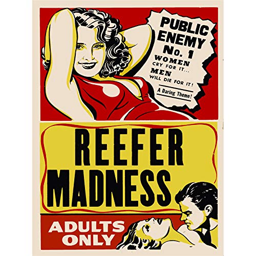 Reefer Madness Vintage Movie Advertising Canvas Wall Art Print