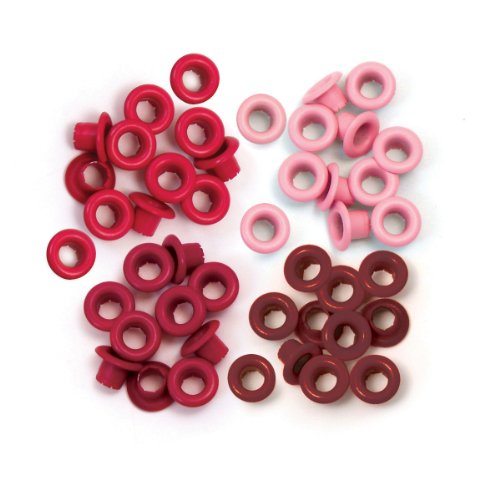 We R Memory Keepers Eyelets for Scrapbooking, Red, Standard