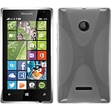 Silicone Case for Microsoft Lumia 435 - X-Style transparent - Cover PhoneNatic + protective foils