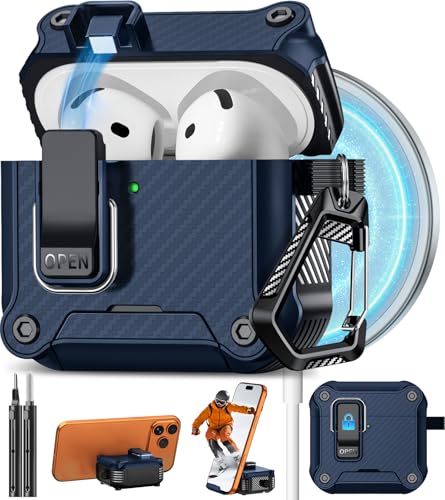 AirPods 4 Case with Lock Dark Blue