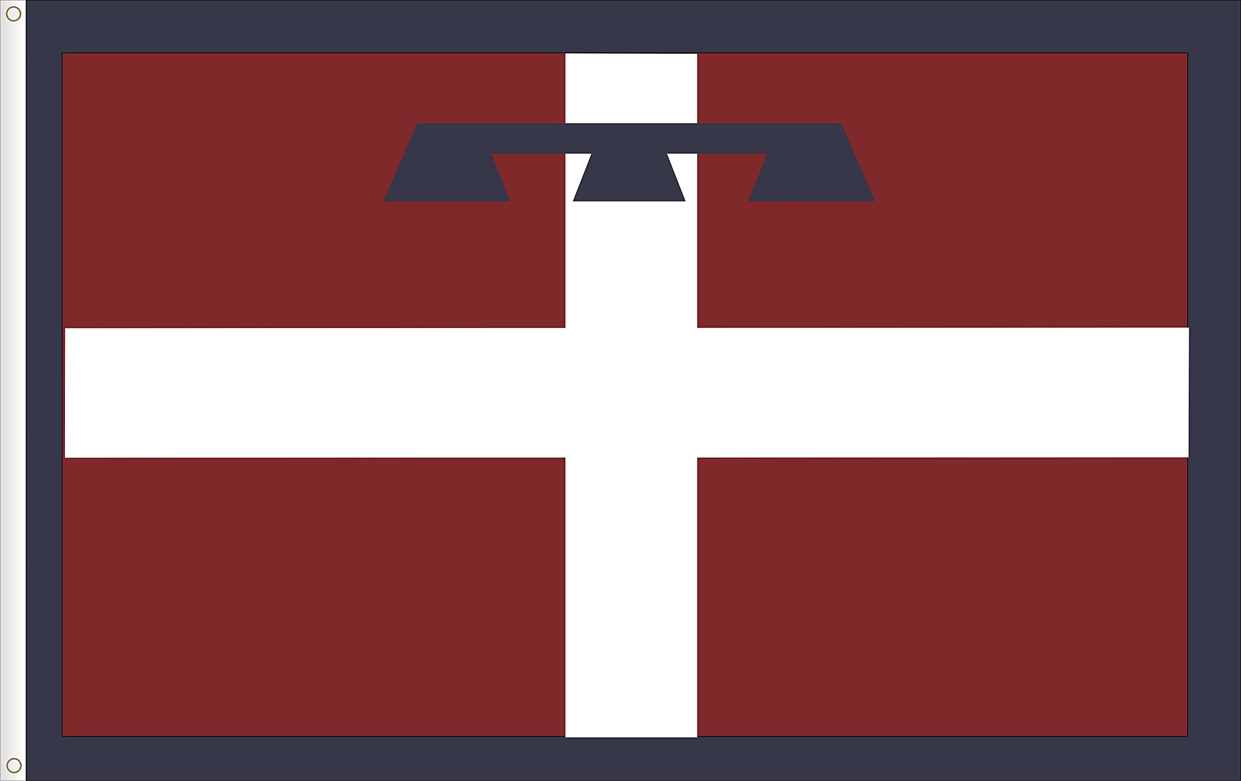 FLAG OF PIEDMONT (PIAMONTE). ITALY SATIN PREMIUM 120D QUALITY. SIZE L. 150X90 cm