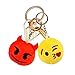 Dreampark Emoticon Party Favors, Emoticon Keychain 100 Pack Mini Plush Carnival Prizes for Kids Birthday Party Supplies Treasure Box School Prize Valentine Day Gifts for Kids Classroom Bulk Toy