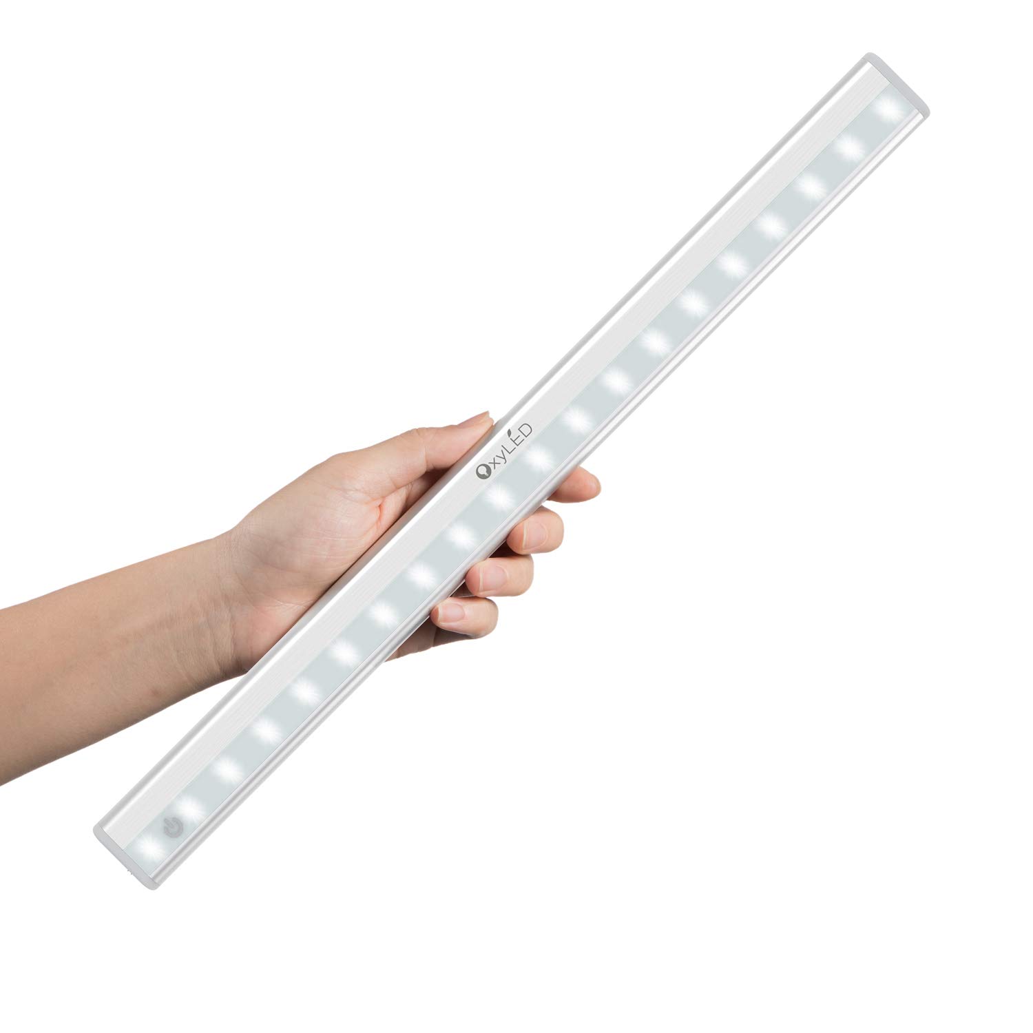 Tap Lights, OxyLED USB Rechargeable Dimmable 20LED Wireless Mirror