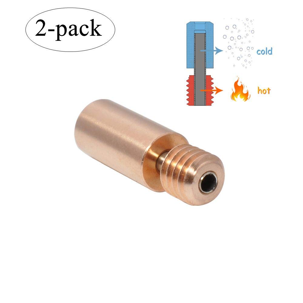 Updated Smooth Bi-Metal Heatbreak Bimetal Heat Break All Metal Thermal Barrel Feeding Tube Compatible with Original Kraken Chimera Chimera+ Cyclops Cyclops Plus Muti Color Hotend 3D Printer