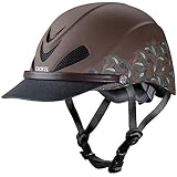 Troxel Dakota Trail Horse Riding Helmet, Low-Profile Light Adjustable Design, Safety Horseback Riding Gear, Small (6-5/8 - 7), Turquoise Paisley