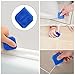 Outus 8 Pieces Caulking Tool Kit Caulk Caps Sealant Finishing Tool for Bathroom Kitchen and Floor Sealing (Blue)