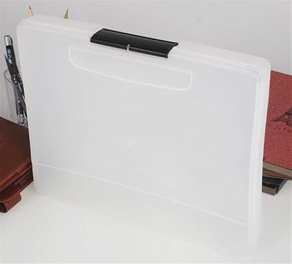 HYBUKDP Archivo A4 Horizontal de la Caja plástica de Archivos ...