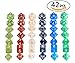Ellzk Dungeons and Dragons Dice DND Dice Polyhedral Dice Dungeon and Dragons Game Dice RPG Dice RPG MTG D4-D20 Table Games 6x7 (42 Pieces) (Dapple)
