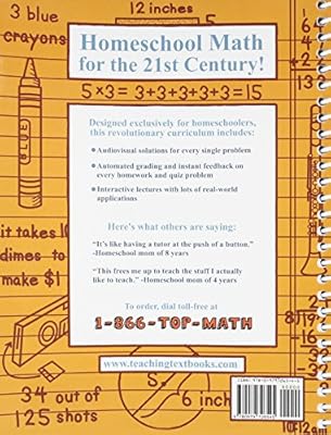 Math 5 a Teaching Textbook and Workbook/ Answer Key