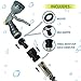 Hidro2O High Pressure Spray Nozzle, Ideal for Gardening, Watering Plants and Lawns, Dogs and Pet Cleaning, 8 Pattern Hose Made of Heavy Duty Metal - Includes Extra Washers and Quick Release Connectors