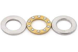 GUSIRUI F10-18M Thrust Ball Bearings 10mm x 18mm x 5.5mm Chrome Steel Single Direction 10pcs