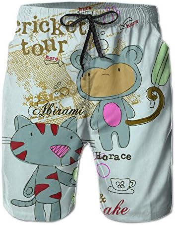 Two Bears Playing 2017 Hot Man Beach Walk Shorts Breathable