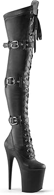 pleaser flamingo thigh high boots