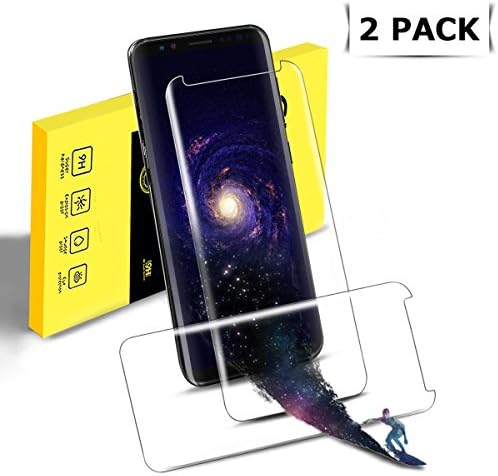 Lupaava Galaxy S8 Plus Screen Protector, [2pack] Tempered Glass, Crystal Clear, 9H Hardness, 3D Touch Compatible, Glass Screen Protector (S8 Plus - 2Pack)