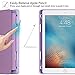 ZtotopCase iPad 9.7 Inch 2018/2017 Case with Pencil Holder - Lightweight Soft TPU Back Cover and Trifold Stand with Auto Sleep/Wake, Protective for iPad 6th/5th Generation , Light Purple