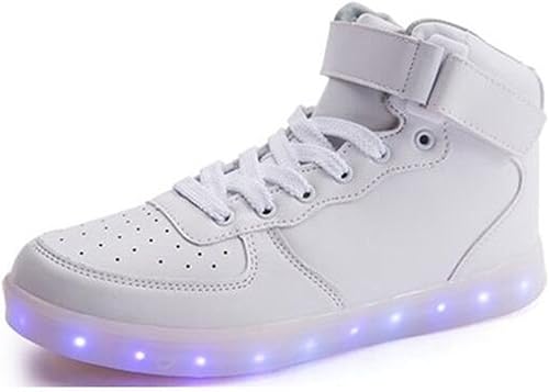 Amazon レディース メンズ Ledスニーカー 男女共用 ペアスニーカー 充電式 Ledスニーカー 発光靴 光るスポーツシューズ ファッション かわいい 充電式 きらきら輝く 充電できる スリッポン Usb充電 Led光お洒落 注目を引くかわいい 靴 Sanmi スニーカー