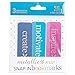 Erin Condren Mini Snap-in Bookmarks, Metallic (Acc MBM 01-MBMMET)