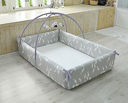 Maming Baby Bumper Bed Crib Bumper Dingo Grey