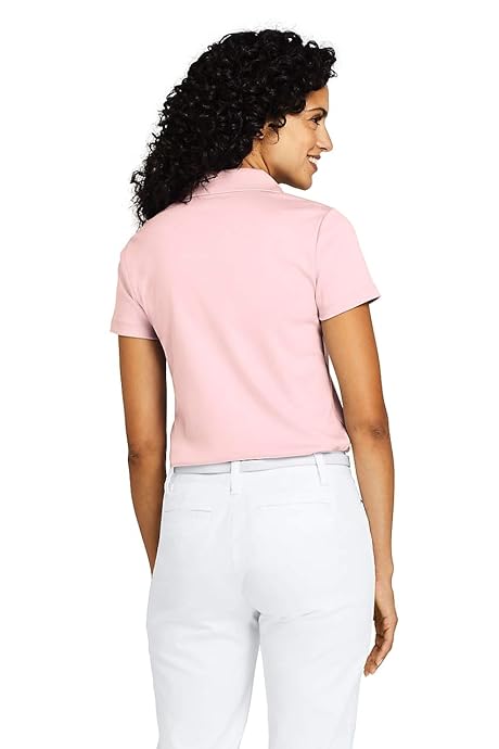 金盒特价 Lands' End 皮马棉 女式短袖POLO衫 5.1折.99 海淘转运到手约￥118