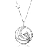 FANCIME April Birthstone Necklace for Women 925