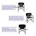 Timber Ridge Director's Chair Folding Aluminum Camping Portable Lightweight Chair Supports 300lbs with Side Table, Outdoor
