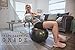Live Infinitely Pilates Ball 9 Inch with Pump | Small Yoga Balls with Digital Workout eBook | Mini Stability Ball for Pilates, Barre, Yoga & Home Exercise (Silver)