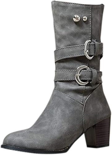 round toe biker boots