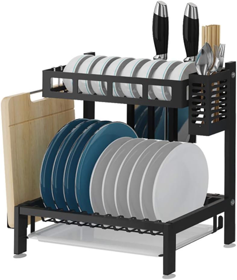 WANGCY Escurreplatos con Bandeja, Estante para Platos Estante De