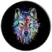 Splash Art Wolf Gifts for Wolf lovers PopSockets PopGrip: Swappable Grip for Phones & Tablets PopSockets Adhesive PopGrip