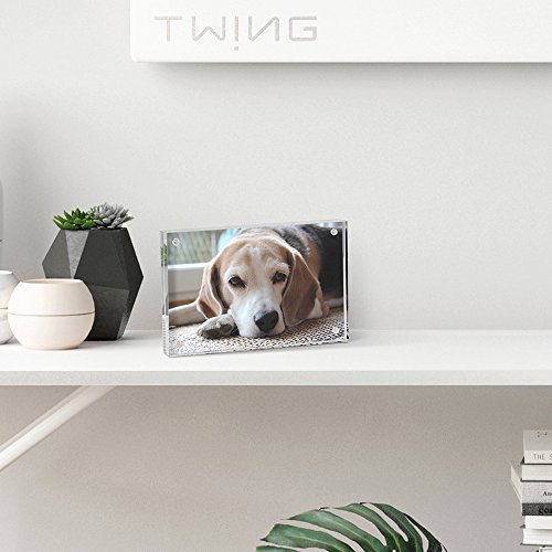 TWING 5x7 Acrylic Frame for Pictures, Clear Double Sided Acrylic