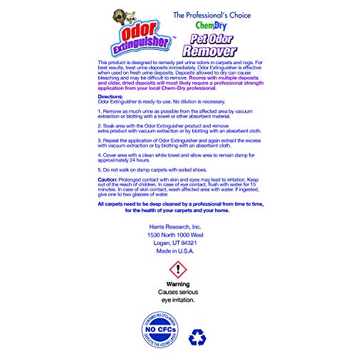 ChemDry Pet Odor Extinguisher Removes Fresh Pet Urine Odors Pricepulse