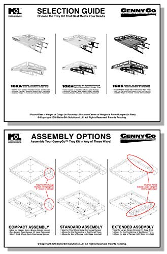 image for Mount-n-Lock GennyGo RV 4-Inch Bumper-Mounted Generator and Cargo Carr