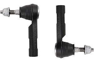 TRQ Front Outer Tie Rod Set 2 Piece Compatible with 2019-2022 Ram 1500