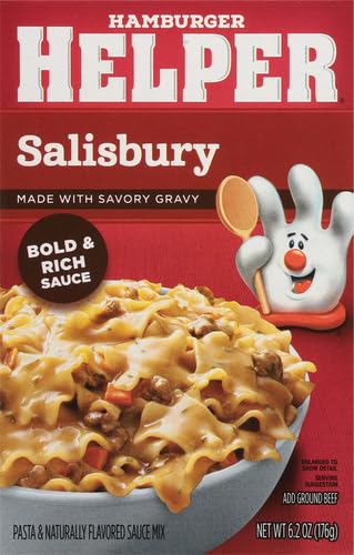 HAMBURGER HELPER SALISBURY PASTA AND SAUCE MIX, 6.2 OZ