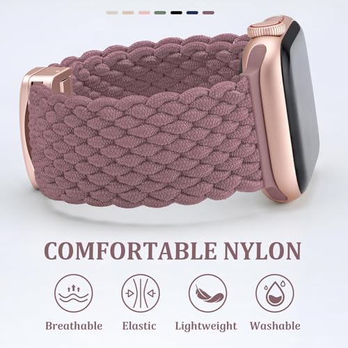 AMSKY Braided Magnetic Band Compatible for Apple Watch Bands 40mm 44mm 38mm 42mm 45mm 46mm 49mm Women Men, Nylon Fabric Only Magnetic for iWatch Series 11 10 9 8 7 6 5 4 SE Ultra 3 2 1