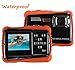 Waterproof Digital Camera for Kids, LINNNZI 12MP HD Underwater Action Camera Camcorder with 2.0 Inch LCD Display, 8x Digital Zoom, Flash and Mic