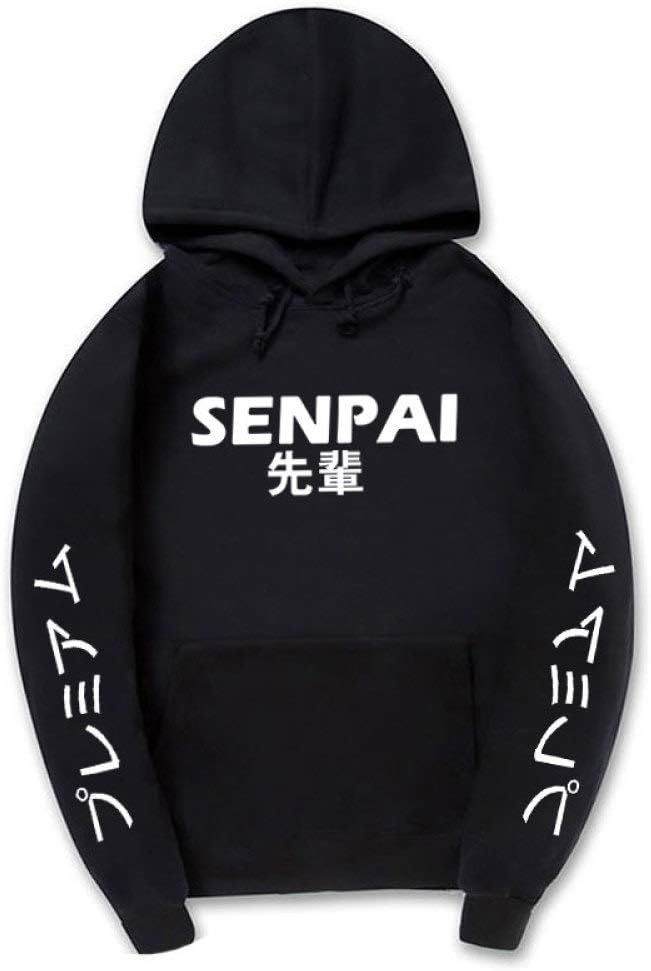 HOSD Fashion Japanese Streetwear Senpai Hoodie Sweatshirt Multiple Colour Men Women Hoodies Pullover